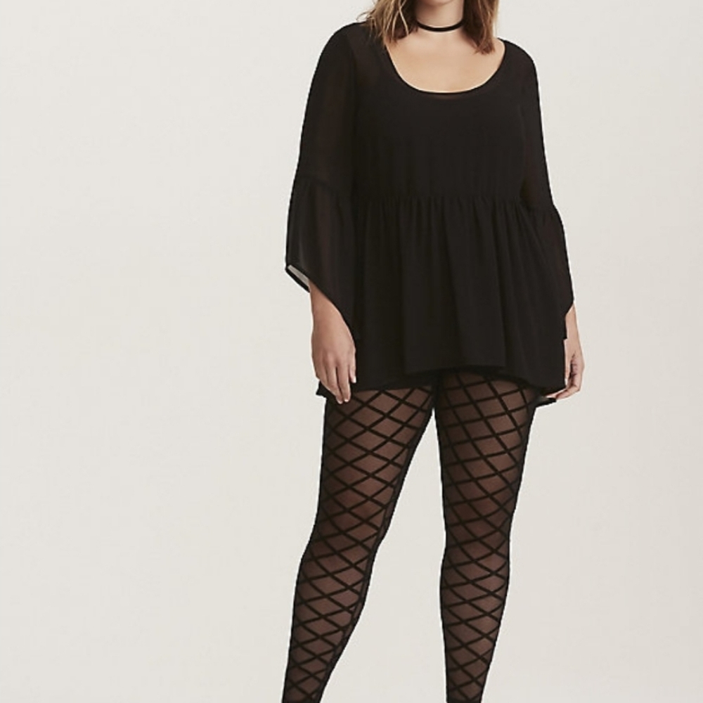 NWT Torrid Quilted Mesh Legging